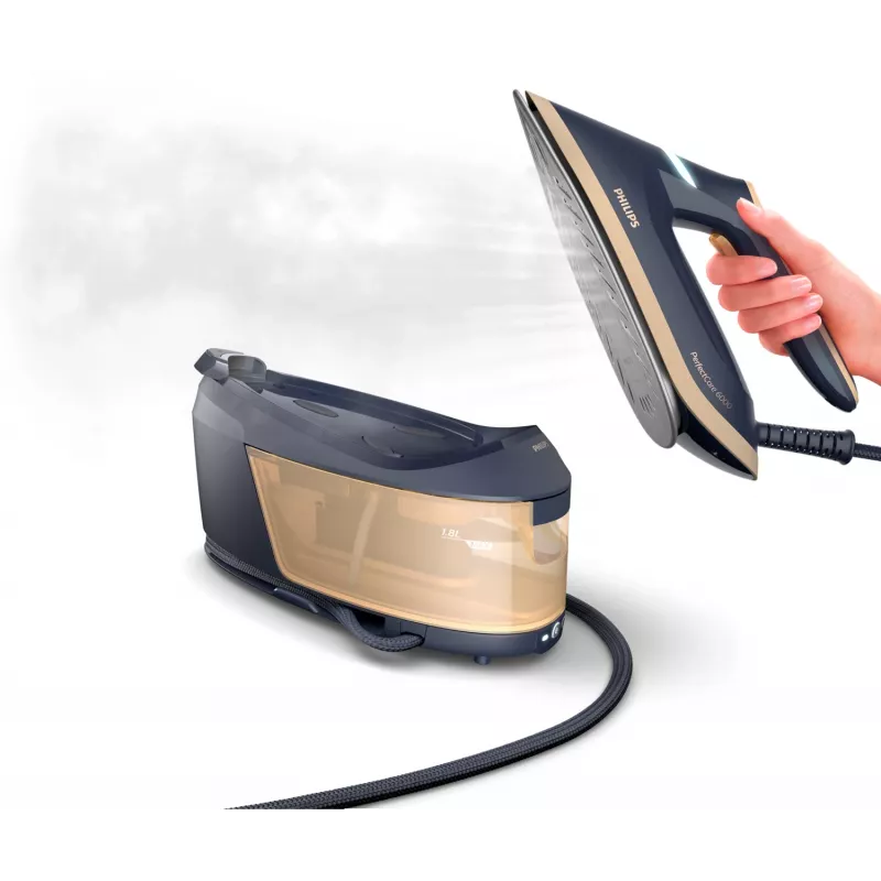 Steam ironing station Philips PSG6066/20 — 2400 W, 600 g/min boost, 1.8 L tank, SteamGlide Advanced soleplate