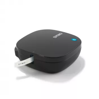 DYMO LetraTag 200B Bluetooth Label Maker | Compact Label Printer | Connects Through Bluetooth Wireless Technology to iOS and Android | Includes 1 White Paper Label Tape | Black