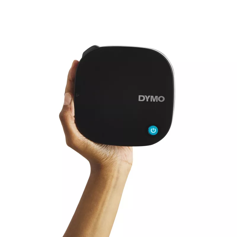 DYMO LetraTag 200B Bluetooth Label Maker | Compact Label Printer | Connects Through Bluetooth Wireless Technology to iOS and Android | Includes 1 White Paper Label Tape | Black