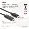 CLUB3D DisplayPort 1.4 to HDMI 4K120Hz or 8K60Hz HDR10 Cable M/M 3m/9.84ft
