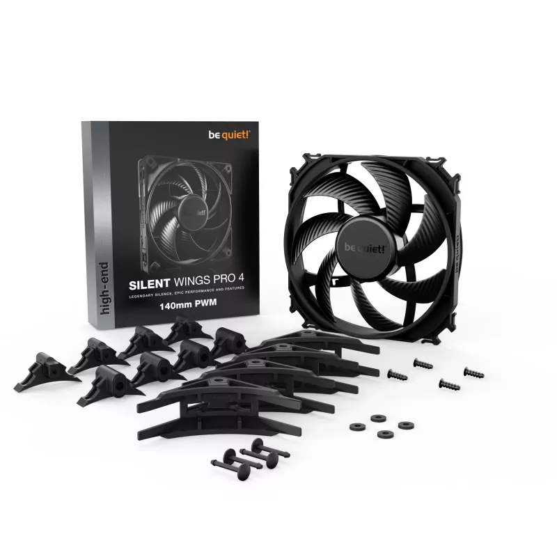 be quiet SILENT WINGS PRO 4 | 140mm PWM Computer case Fan 14 cm Black 1 pc(s)
