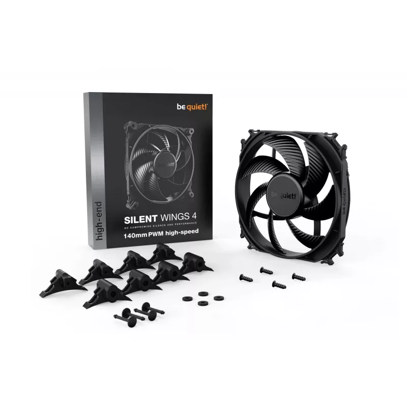 be quiet SILENT WINGS 4 | 140mm PWM high-speed Computer case Fan 14 cm Black 1 pc(s)