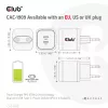 CLUB3D Travel Charger PPS 45W GAN technology, Dual port USB Type-C, Power Delivery(PD) 3.0 Support