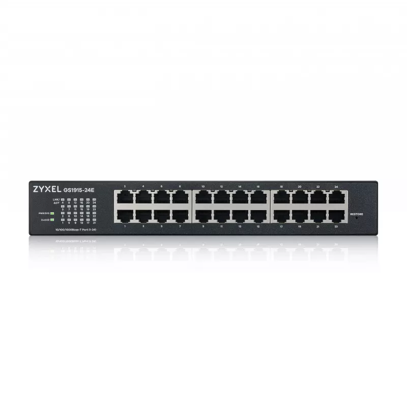 Managed Switch Zyxel GS1915-24E L2 Gigabit Ethernet 24 Ports 1U Black