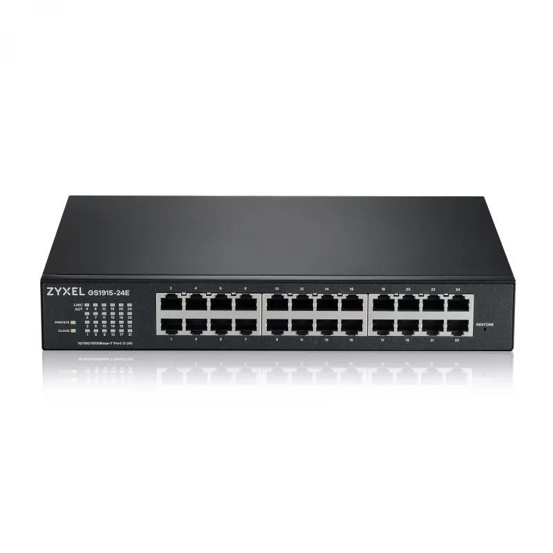 Managed Switch Zyxel GS1915-24E L2 Gigabit Ethernet 24 Ports 1U Black