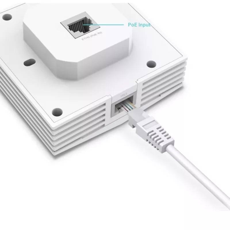 TP-Link Omada AX3000 Wall Plate WiFi 6 Access Point, 2.4 GHz, 5 GHz, 3000 Mbit/s, SNMP, SSH, WPA-Enterprise, WPA2-Enterprise, 10,100,1000 Mbit/s