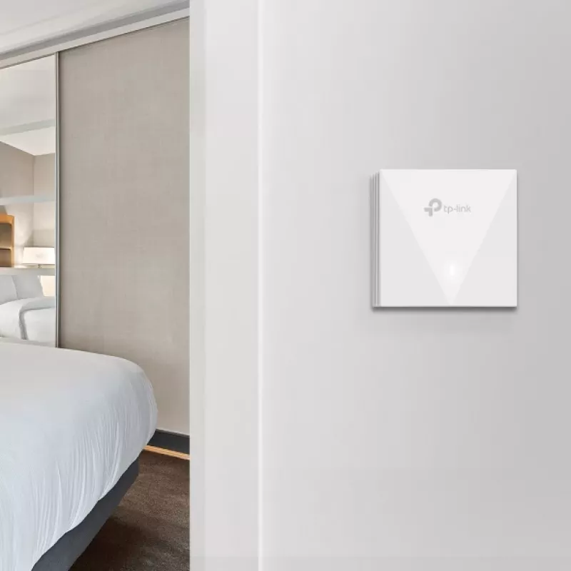 TP-Link Omada AX3000 Wall Plate WiFi 6 Access Point, 2.4 GHz, 5 GHz, 3000 Mbit/s, SNMP, SSH, WPA-Enterprise, WPA2-Enterprise, 10,100,1000 Mbit/s