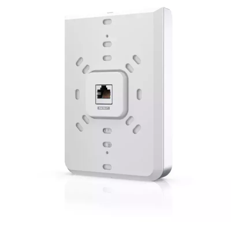 Access Point UBIQUITI Unifi 6 In-Wall U6-IW — dual-band 2.4/5 GHz, 4800 Mbit/s, 5x RJ-45, PoE, white