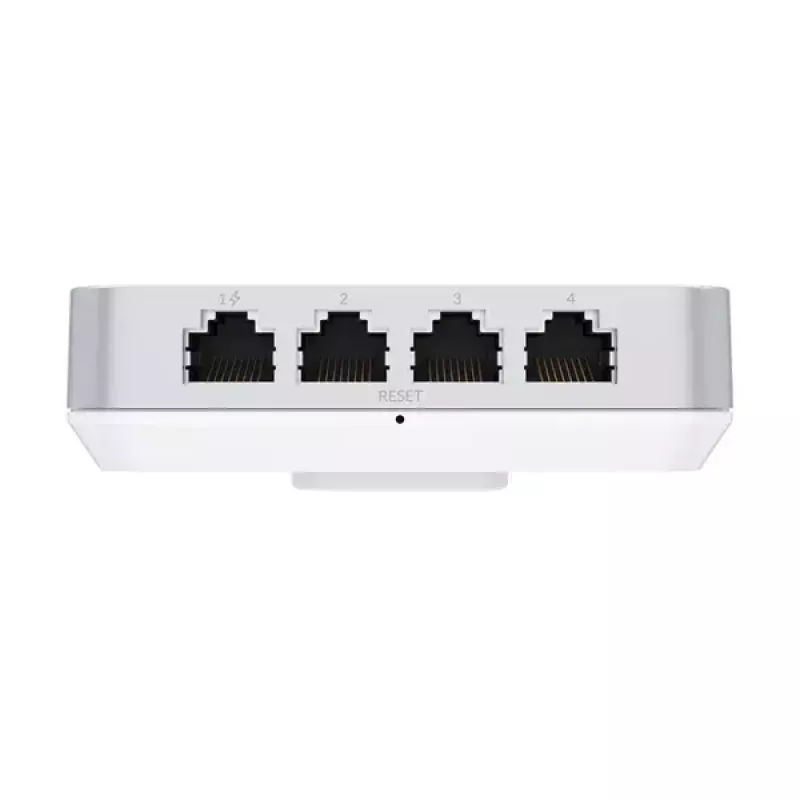 Access Point UBIQUITI Unifi 6 In-Wall U6-IW — dual-band 2.4/5 GHz, 4800 Mbit/s, 5x RJ-45, PoE, white