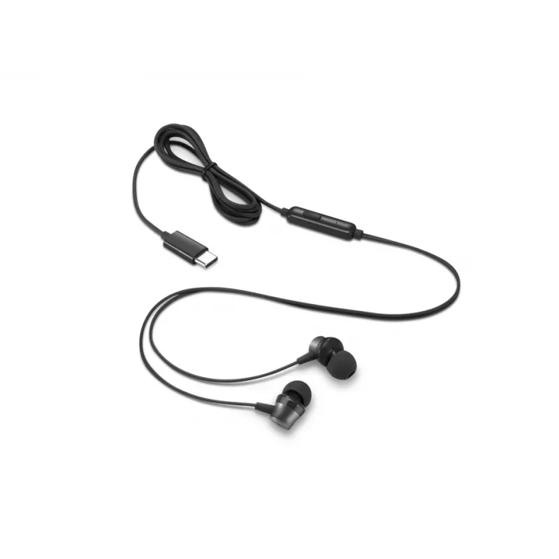 Lenovo 4XD1J77351 headphones/headset Wired In-ear Office/Call center USB Type-C Black