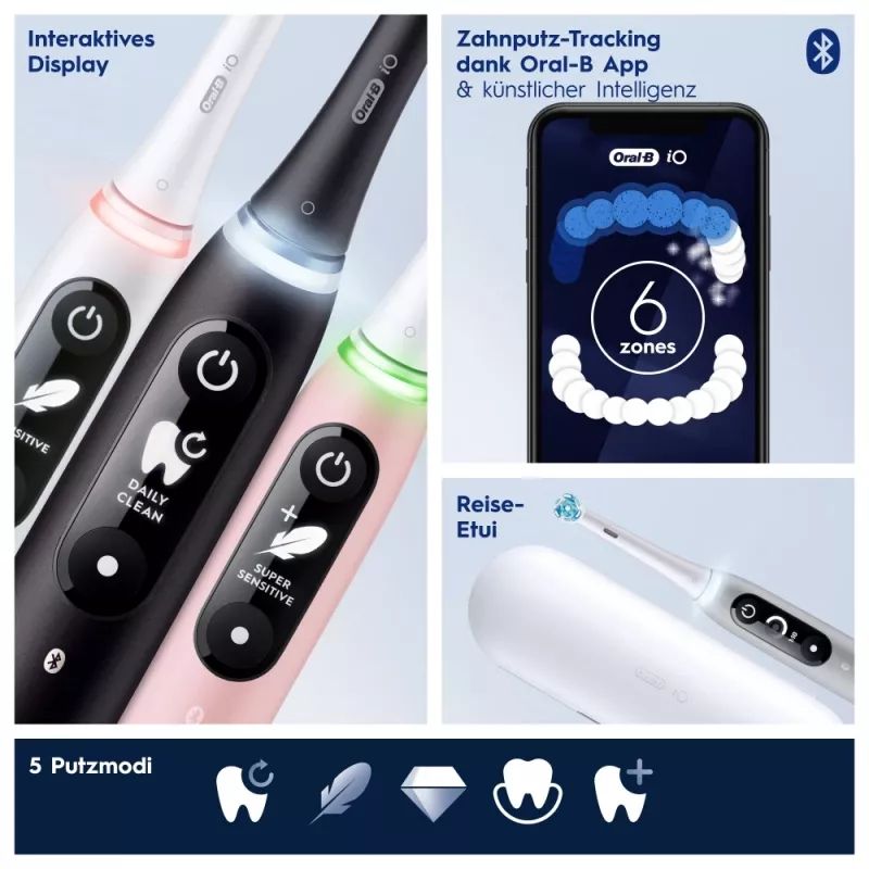 Oral-B 445197 electric toothbrush Adult Vibrating toothbrush Pink, White