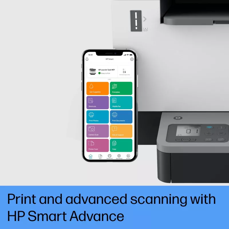 HP LaserJet Tank MFP 2604sdw Printer, Laser, Mono printing, 600 x 600 DPI, A4, Direct printing, Black, Grey