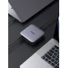 Ugreen 40914 Nexode 200W GaN Desktop USB-C USB-A Charger, Indoor, AC, 21 V, 5 A, 2 m, Black, Grey