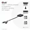 CLUB3D HDMI + Micro USB to DisplayPort™ 4K120Hz or 8K30Hz M/F Active Adapter