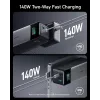 Portable charger Anker 737 (A1289011) — 24000 mAh, 140W, 2× USB-C + 1× USB-A, Silver/Black