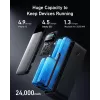 Portable charger Anker 737 (A1289011) — 24000 mAh, 140W, 2× USB-C + 1× USB-A, Silver/Black
