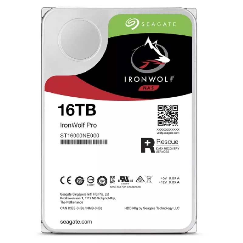 Seagate IronWolf Pro ST16000NT001 internal hard drive 16 TB 7200 RPM 256 MB 3.5 inch Serial ATA III