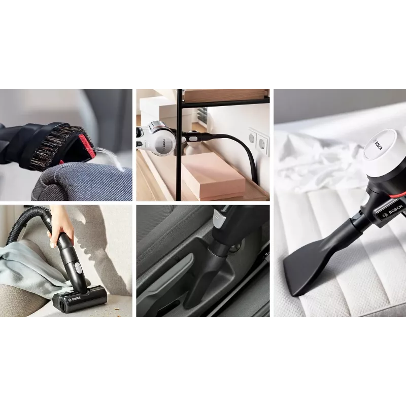 Bosch BCS711XXL stick vacuum/electric broom Battery Dry Bagless 0.3 L White 3 Ah