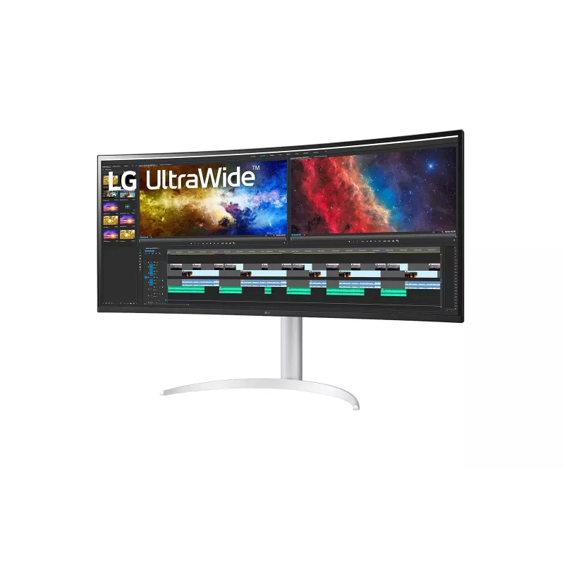 LG 38BQ85C-W computer monitor 95.2 cm (37.5 inch) 3840 x 1600 pixels Quad HD+ White