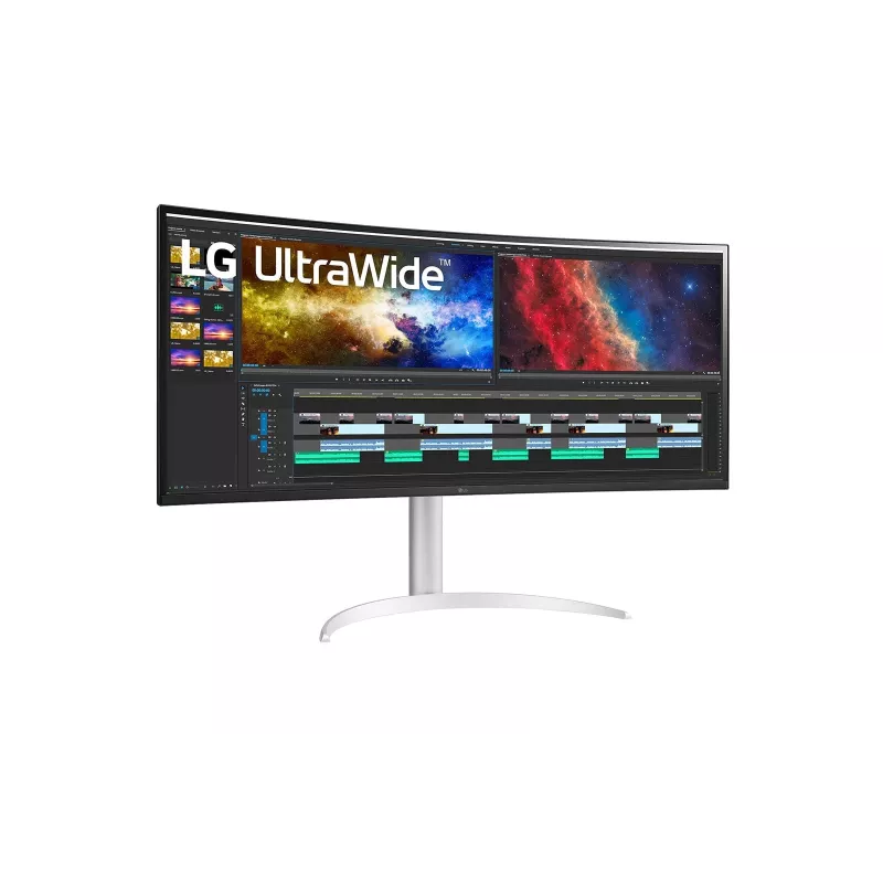 LG 38BQ85C-W computer monitor 95.2 cm (37.5 inch) 3840 x 1600 pixels Quad HD+ White