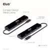 CLUB3D USB4™ Gen3x2 Type-C, 6-in-1 Hub with HDMI™ 8K60Hz or 4K120Hz, 2xUSB Type-A(10G), Ethernet RJ45(2.5G) and 2xUSB Type-C, 1x Data(10G) and 1xPD3.0 charging 100 watt
