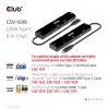 CLUB3D USB4™ Gen3x2 Type-C, 6-in-1 Hub with HDMI™ 8K60Hz or 4K120Hz, 2xUSB Type-A(10G), Ethernet RJ45(2.5G) and 2xUSB Type-C, 1x Data(10G) and 1xPD3.0 charging 100 watt