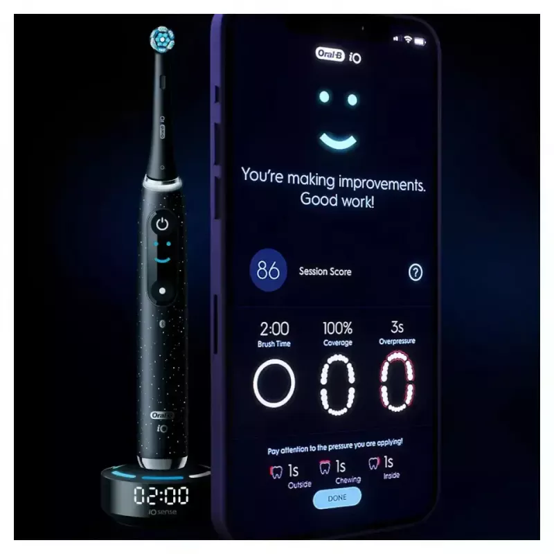 Rotating-oscillating toothbrush Oral-B iO Series 10 Black