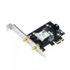 Internal WLAN card ASUS PCE-AXE5400 — PCIe, Wi‑Fi 6E tri‑band (2.4/5/6 GHz), 2402 Mbps, Bluetooth 5.2
