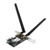 Internal WLAN card ASUS PCE-AXE5400 — PCIe, Wi‑Fi 6E tri‑band (2.4/5/6 GHz), 2402 Mbps, Bluetooth 5.2