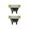 Shaving head Philips Norelco OneBlade QP420/50, silver, 2 replacement heads, compatible with Philips OneBlade