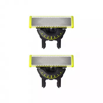 Shaving head Philips Norelco OneBlade QP420/50, silver, 2 replacement heads, compatible with Philips OneBlade