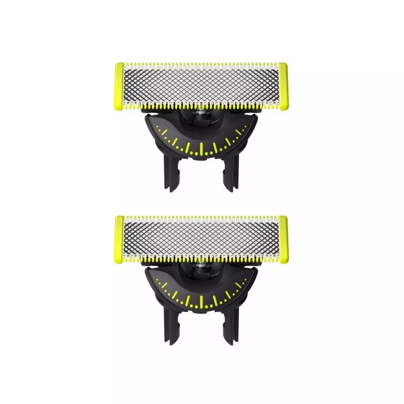 Shaving head Philips Norelco OneBlade QP420/50, silver, 2 replacement heads, compatible with Philips OneBlade