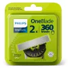 Shaving head Philips Norelco OneBlade QP420/50, silver, 2 replacement heads, compatible with Philips OneBlade
