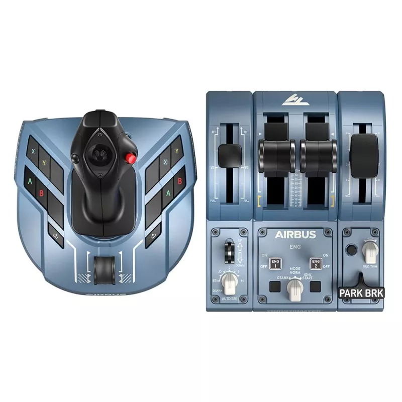 Thrustmaster TCA Captain Pack X Airbus Edition Black, Grey USB Joystick + engine control lever Analogue PC, Xbox