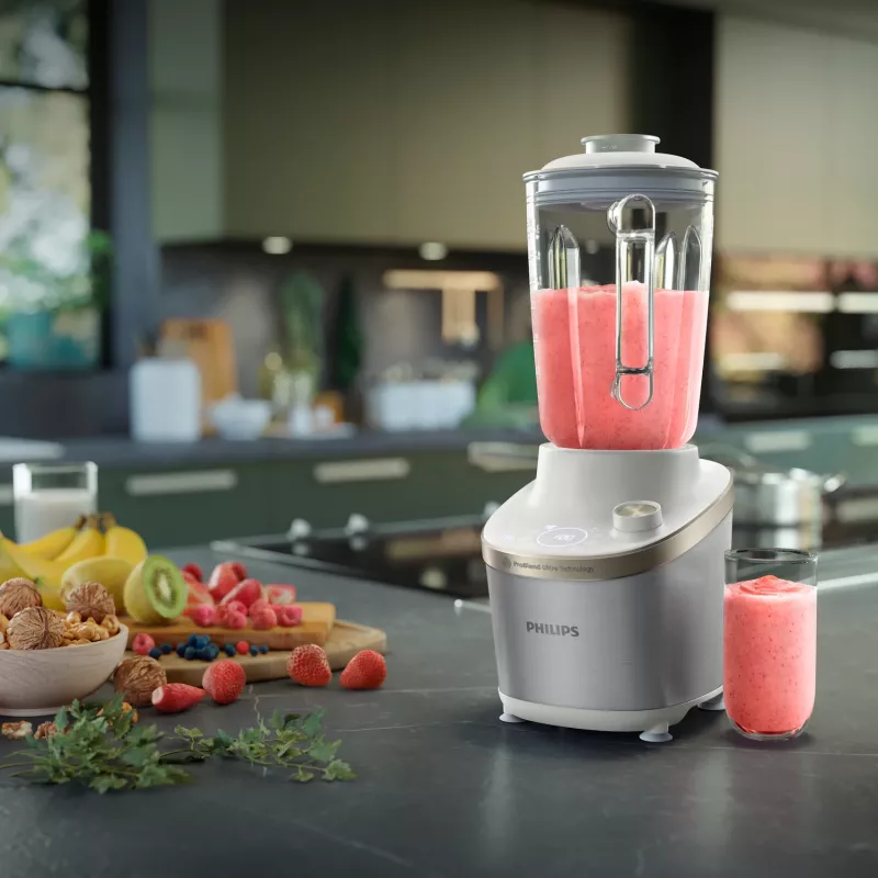 Philips 7000 series HR3760/01 blender 2 L Tabletop blender 1500 W Stainless steel, White