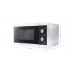Sharp YC-MG01E-W microwave Black, White Grill microwave Countertop 20 L 800 W