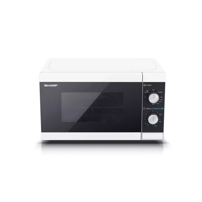 Sharp YC-MG01E-W microwave Black, White Grill microwave Countertop 20 L 800 W