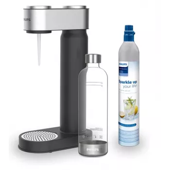Carbonator Philips Plastic Black 1L PET Bottle