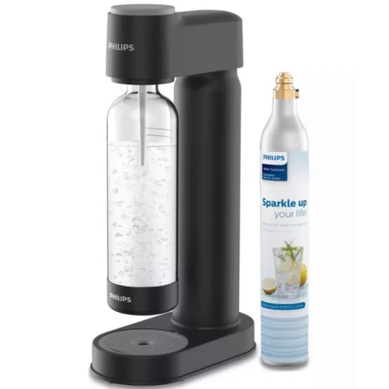 Carbonator Philips Plastic Black 1L PET Bottle