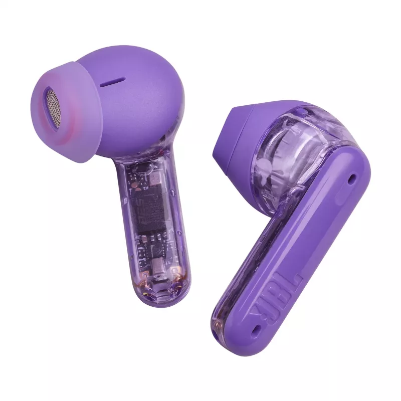 JBL Tune Flex Ghost Edition Headset True Wireless Stereo (TWS) In-ear Calls/Music Bluetooth Purple, Translucent