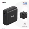 CLUB3D Travel Charger 100 Watt GAN technology, USB-IF TID certified, Single port USB Type-C, Power Delivery(PD) 3.0 Support