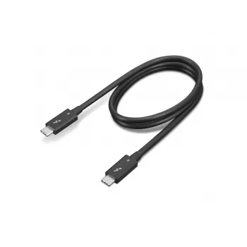 Lenovo 4X91K16968 Thunderbolt cable 0.7 m 40 Gbit/s Black (Open Box)