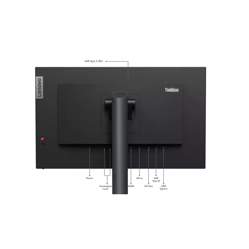 Lenovo ThinkVision P24q-30 computer monitor 60.5 cm (23.8 inch) 2560 x 1440 pixels Quad HD LED Black