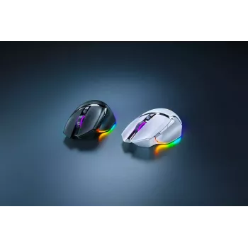 Gaming mouse Razer Basilisk V3 Pro — right-hand, optical 30,000 DPI, RF Wireless/Bluetooth/USB-C, white