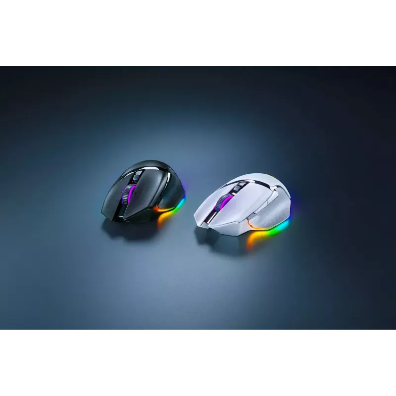Gaming mouse Razer Basilisk V3 Pro — right-hand, optical 30,000 DPI, RF Wireless/Bluetooth/USB-C, white