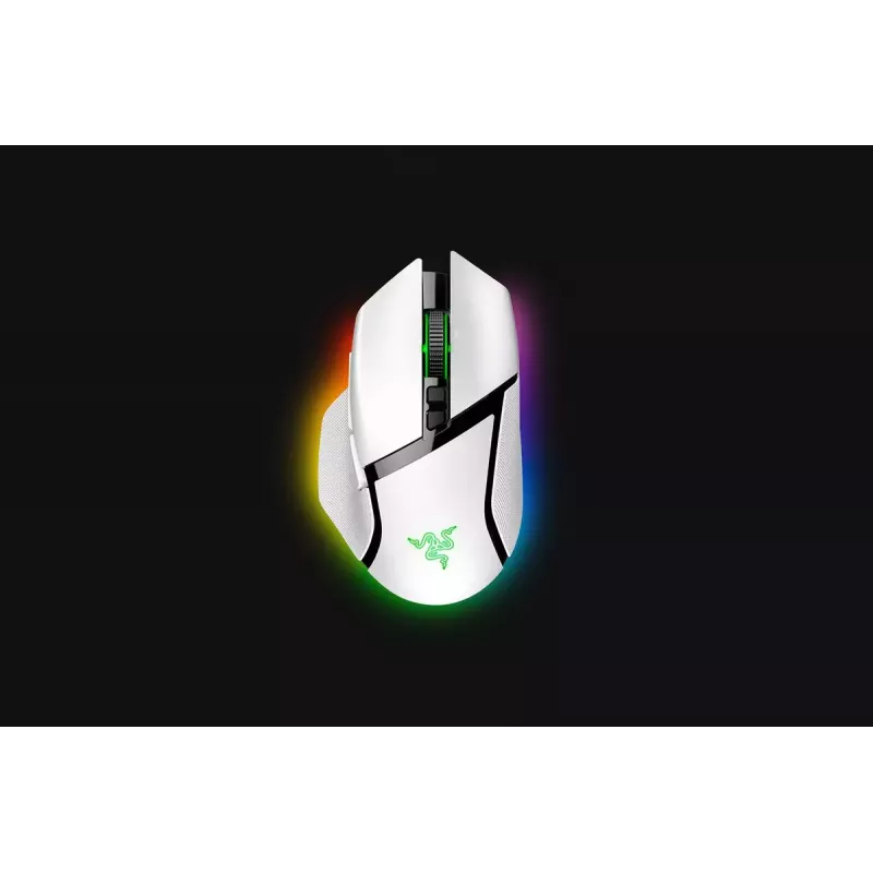 Gaming mouse Razer Basilisk V3 Pro — right-hand, optical 30,000 DPI, RF Wireless/Bluetooth/USB-C, white
