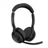 Jabra Evolve2 55 - Link380a UC Stereo (Include Stand), Wireless, Office/Call center, 20 - 20000 Hz, 130 g, Headset, Black