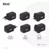 CLUB3D Travel Charger PPS 65Watt GAN technology, Triple port (2x USB Type-C + USB Type-A) Power Delivery(PD) 3.0 Support
