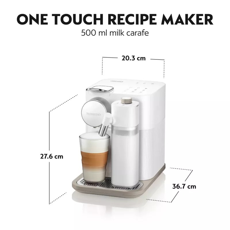 De’Longhi Lattissima One Nespresso Gran Lattissima coffee machine by Delonghi, Sophicated Darks