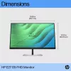 HP E27 G5 FHD Monitor, 68.6 cm (27 inch), 1920 x 1080 pixels, Full HD, LCD, 5 ms, Black